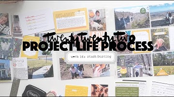 2022 Project Life Process: Week 16 Stash Busting