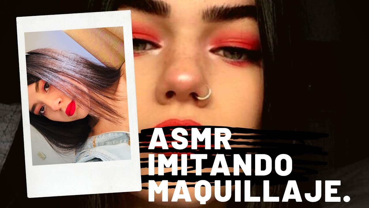 ASMR/ Imitando maquillaje/ Tapping/ Muy relajante💌/Andrea ASMR 🦋