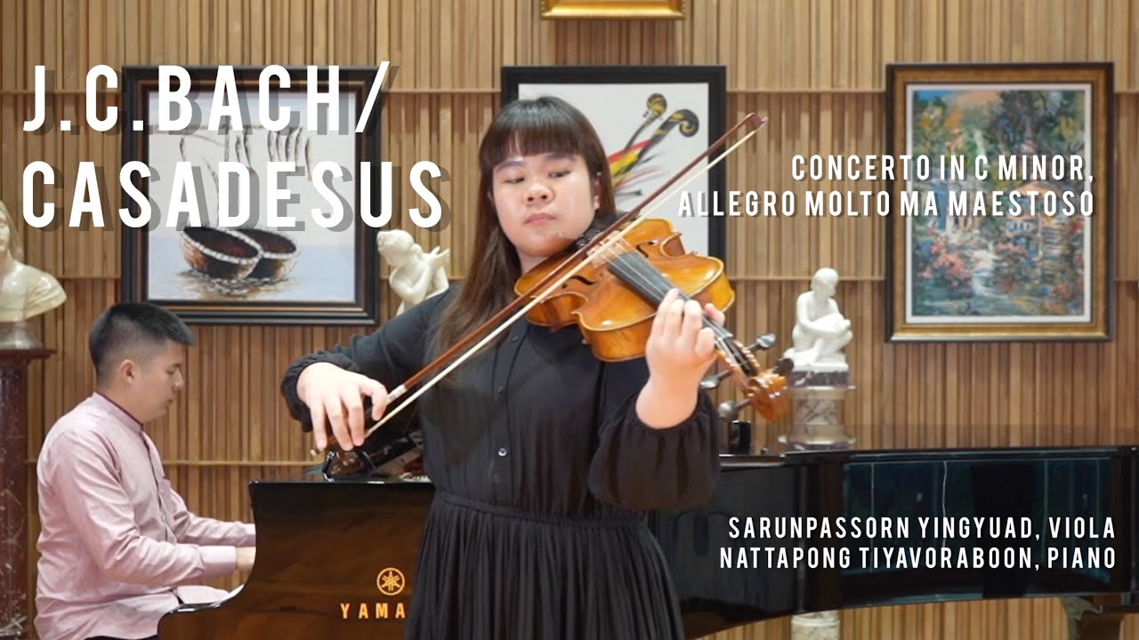 Sarunpassorn Yingyuad, Viola | J.C. Bach - Concerto in C Minor, Allegro molto ma maestoso 