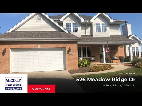 526 Meadow Ridge Dr, Schererville, IN home video tour