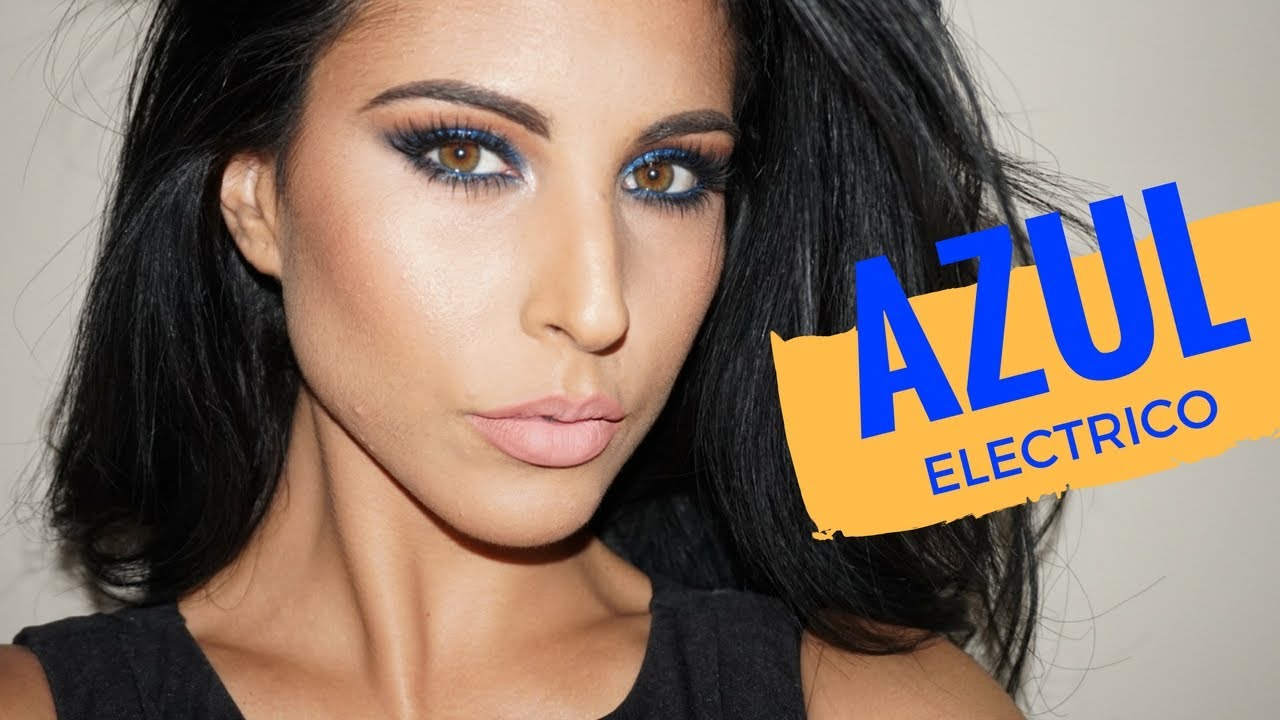 MAQUILLAJE de NOCHE LOW COST: Azul Eléctrico | Eva Davis