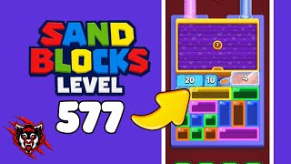 Sand Blocks Drop Puzzle Level 577 Game Walkthrough