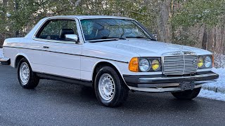 1983 Mercedes-Benz 300Cd White Over Blue Leather. Exceptionally Clean Example. 21824