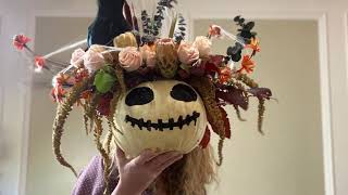 Spooky DIY Pumpkin Arrangement