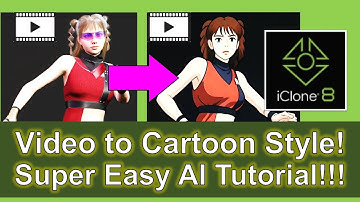 Convert iClone 8 Rendered video to cartoon manga style | Tutorial Recommendation