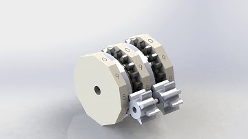 Solidworks Motion study: Mechanical Counter working animation