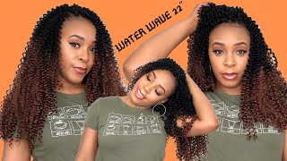 Crochet Look using Freetress Synthetic Braid  WATER WAVE BULK 22 /WIGTYPES.COM