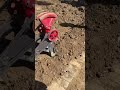 Construction Site Tamping Work with a Frog Rammer
