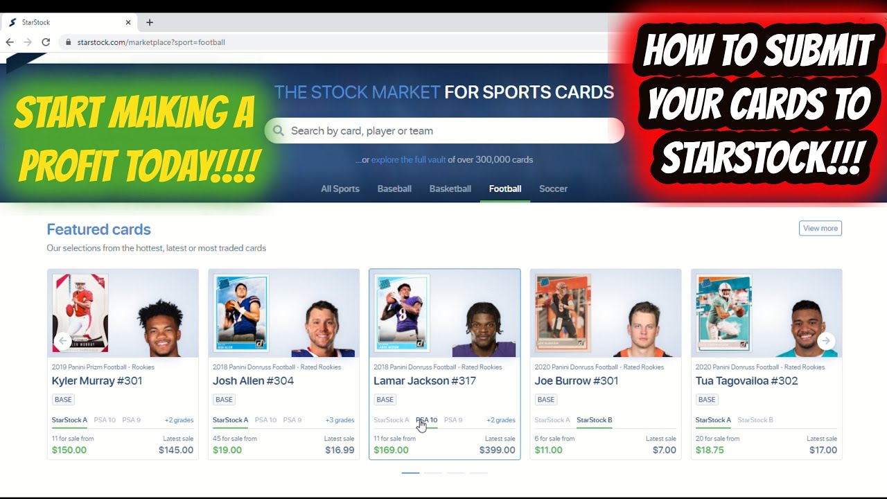 How To Submit Your Sports Cards To StarStock how to flip sports cards
