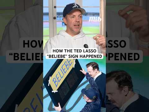 JASON SUDEIKIS & BRENDAN HUNT EXPLAIN THE INSIDE STORY OF THE TED LASSO ‘BELIEBE’ SIGN AT WORLD CUP