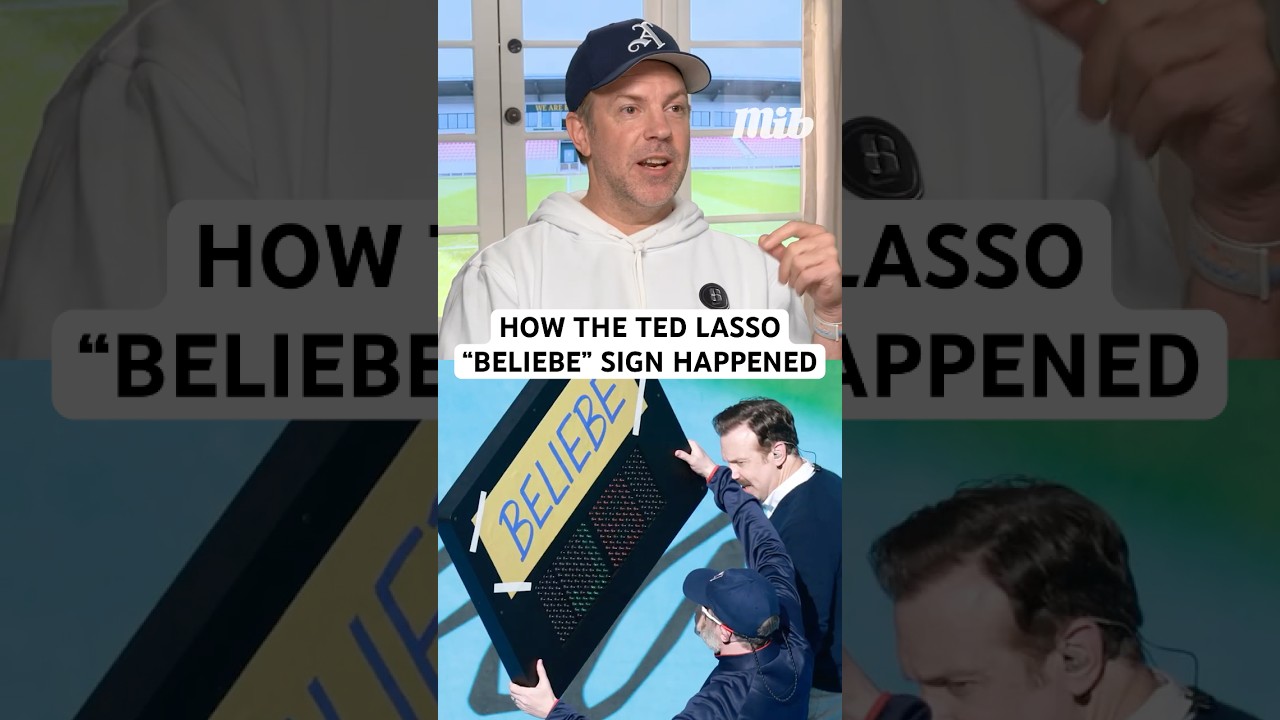 JASON SUDEIKIS & BRENDAN HUNT EXPLAIN THE INSIDE STORY OF THE TED LASSO ‘BELIEBE’ SIGN AT WORLD CUP