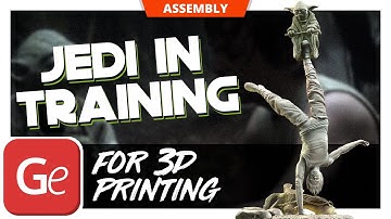 Jedi in Training 3D Printing Figurines in Diorama | Assembly by Gambody