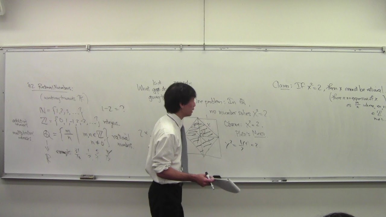 Math 101 090417 Introduction to Analysis 02 Rational Numbers - YouTube