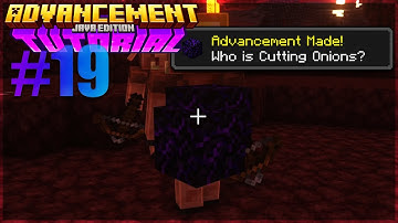 [1.21+ Tutorial] "Who is Cutting Onions?" Advancement - EASY ADVANCEMENT | Advancement Tutorial #19