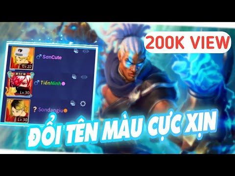 Video CÁCH ĐỔI TÊN NICK LIÊN QUÂN NHIỀU MÀU | Cách đổi tên... - youtube
