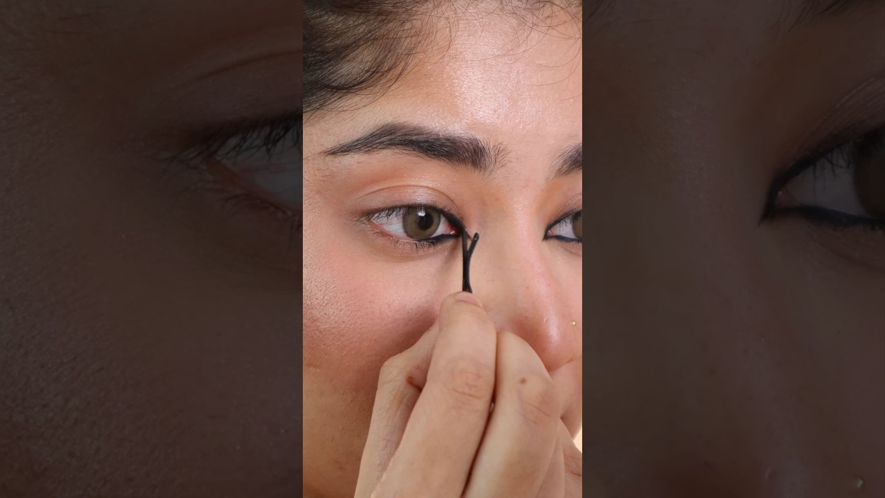 Used Bobby Pin for inner corner eyes #hack