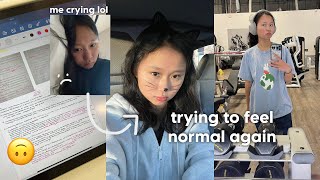 trying to feel normal again during uni 🎓 mental health, catching up, solo halloween date