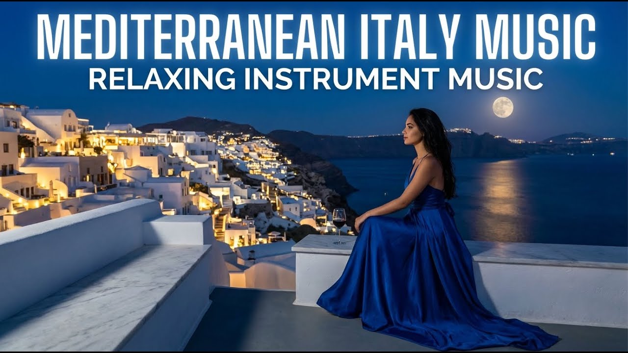 Mediterranean Coastal Ambience Music 🇮🇹 Calm Italian Instrumental