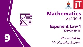 Grade 9 - Mathematics - Exponents - Exponent Law 1