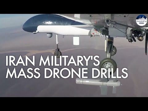 Iran continues its military drone drills amid US fears of Tehran equipping Russian troops