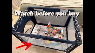 Easy Setup Babilous Mini Playard With Mattress Review! Mini Pack N Play