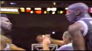 Charles Oakley vs Shaquille O'Neal (Ejection) First Ever Meeting Gets Heated 1992