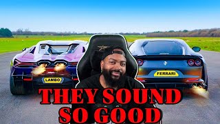 V12 STRAIGHT PIPE DRAGE RACE (REACTION)