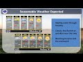Seasonable Week of Weather Ahead