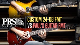 PRS USA Core Custom 24-08 FMT VS Paul's Guitar FMT Review (No Talking)
