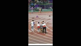 Hammer-throw accident in Asian Games Hangzhou, China. Hammer hits referee