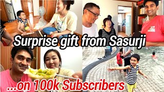 Surprise gift from Sasurji on 100k subscribers