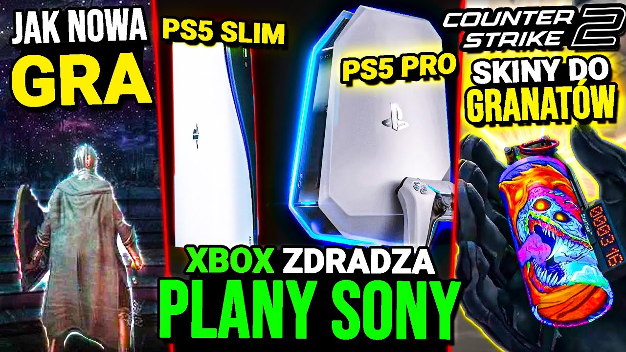 Xbox zdradza plany sony ps5 slim i ps5 pro counter strike 2 z