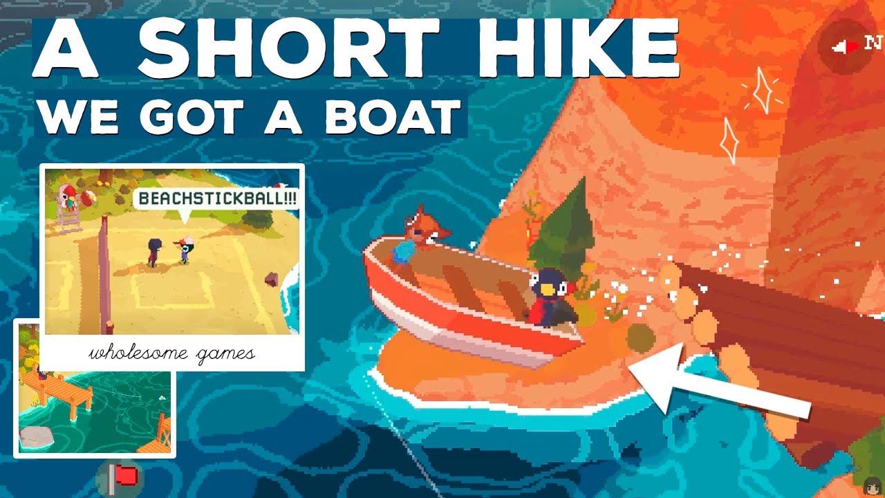 WE GOT A BOAT 🍀 Beach Stick Ball, Fixing Broken Boat, Ramp Race Mini Game 🌾 A Short Hike [PART 2]