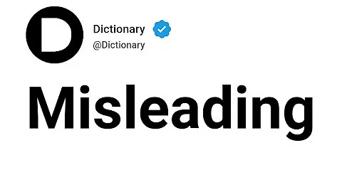 Misleading Meaning In English