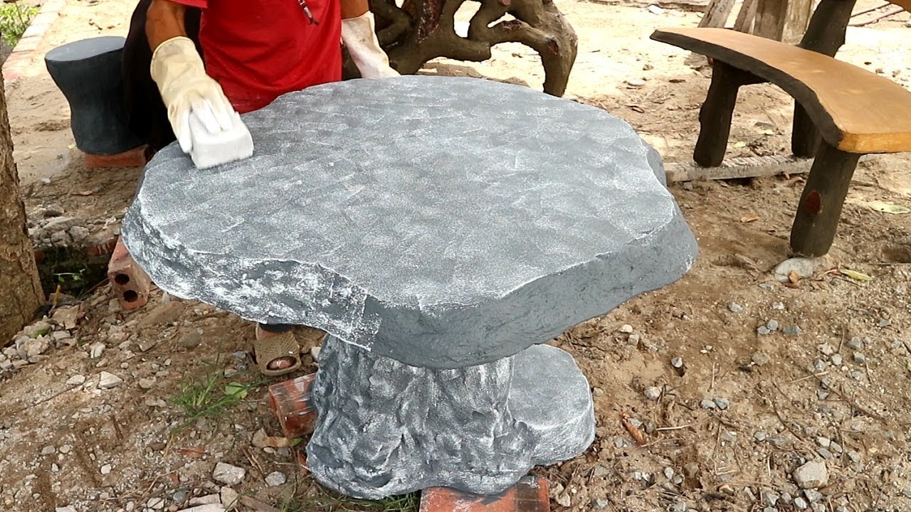 How To Make Table Cement mushroom shape // Furniture Design Ideas