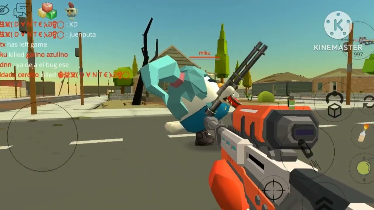 CHICKEN GUN JAX RED SHOOT HIM GLITCH KILL EVERYONE BATTLE FINAL SCENE FIGHT SPARTA HYPER REMIX