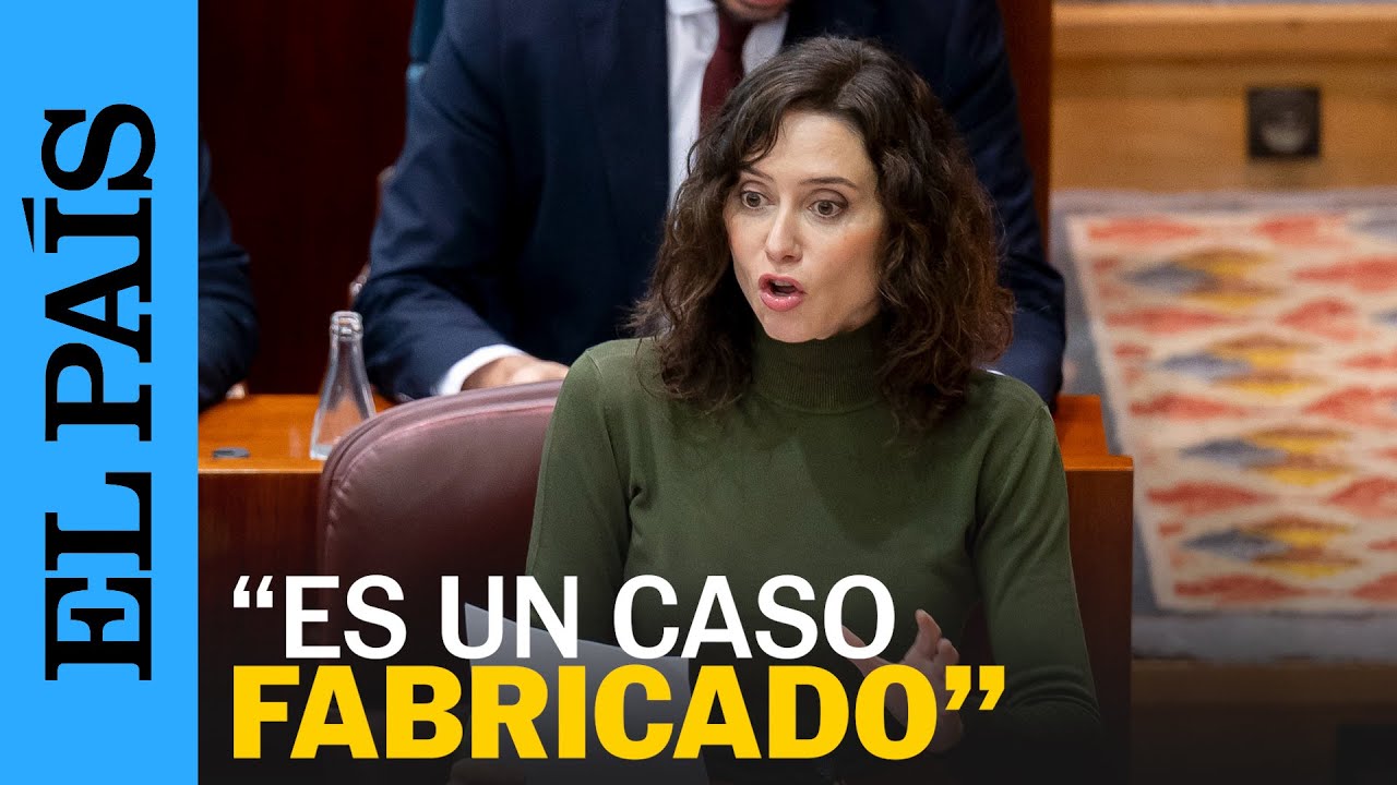 ALCALDE MÓSTOLES | Ayuso ignora las acusaciones: "Es un CASO FABRICADO contra el PP" | EL PAÍS