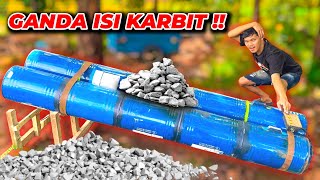 MAKE THE EARTH SHAKE!!! DOUBLE DRUM SPIRTUS FIREPLACE FILLED WITH CARBITE 😱🤯🔥☠️