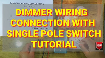 DIMMER SWITCH WIRING CONNECTION House wiring tutorial (Tagalog) (#14) pinoy teknisyan