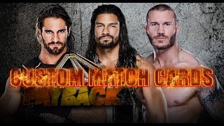 WWE Payback 2015 Custom Match Cards