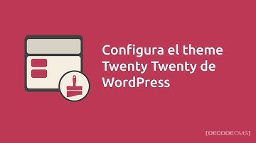 Configura el theme Twenty Twenty de WordPress