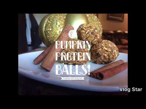 Pumpkin protein balls!! Get ready for fall!!