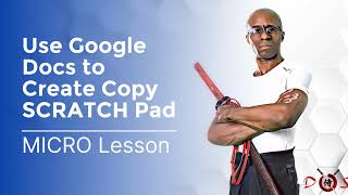 Use Google Docs to Create a Scratch Pad