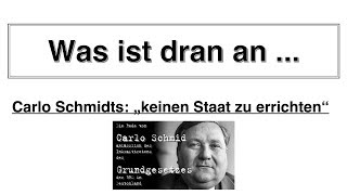 8.9.1948 - 8.9.2018. 70 Jahre Grundgesetz leider keine Verfassung, leider kein Staat.