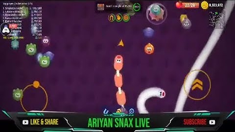 Wormszone.io live stream biggest worms hunting part (101) || Android / ios gameplay Walkthrough