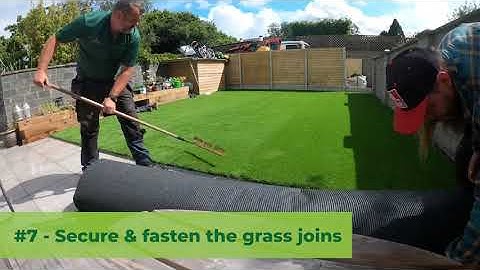 TIme Lapse Artificial Grass Lawn Install