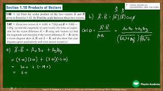 Exercise 1.46 Product of Vectors: University Physics with Modern Physics