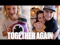 FAMILY REUNITED AFTER BEING SEPARATED FOR DAYS IN WALT DISNEY WORLD | FLYING ON AIRPLANE WITH KIDS