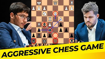 Aggressive Ending Chess Game : 01 By Magnus Carlsen vs Alireza  chess grandmaster