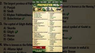CSS PMS | Pak Army, Navy, Air Force, Police&amp;FIA | Most Repeated Current Affairs,&amp; science MCQs 2026